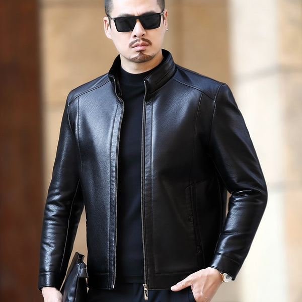 Natural Leather Jacket  For Men